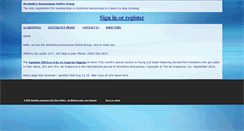 Desktop Screenshot of onlinegroupaa.org