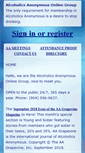 Mobile Screenshot of onlinegroupaa.org